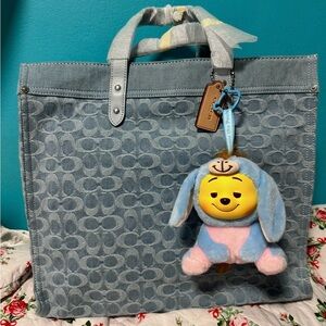 Coach Field Denim Tote Bag